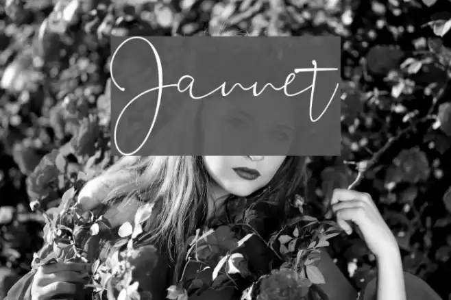 Jannet Font examples