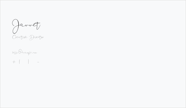 Jannet Business Card