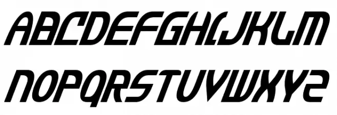 Jannisaries Condensed Italic Schriftart Groß