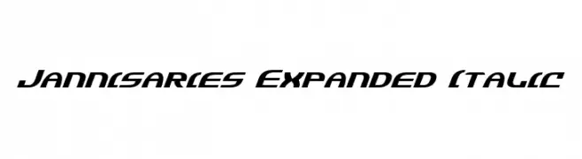 Jannisaries Expanded Italic  フリーフォントのダウンロード