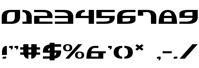 Jannisaries Expanded Font OTHER CHARS