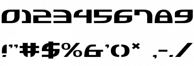 Jannisaries Expanded Font OTHER CHARS