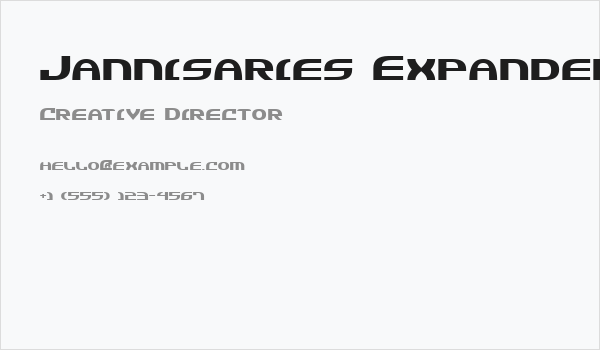 Jannisaries Expanded Business Card