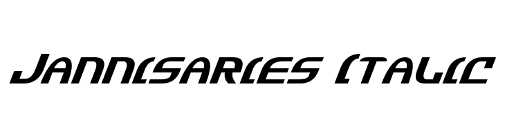 Jannisaries Italic  les polices de caractères gratuit tlcharger