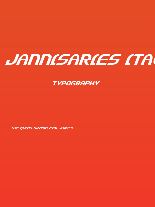 Jannisaries Italic Poster