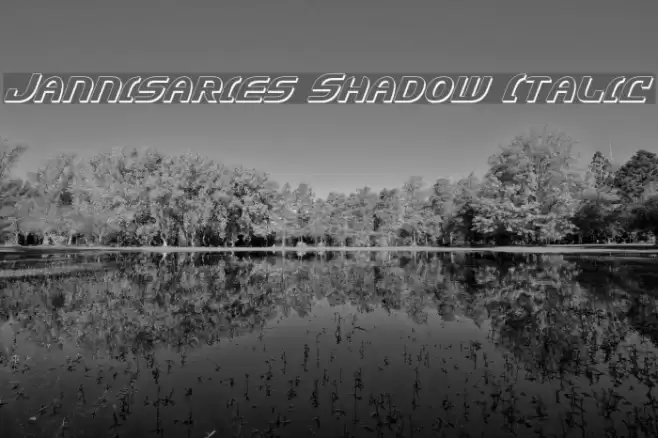 Jannisaries Shadow Italic Fuentes examples