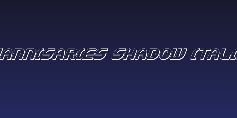 Jannisaries Shadow Italic Social Header