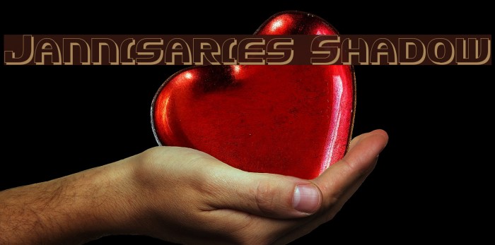 Jannisaries Shadow Font examples