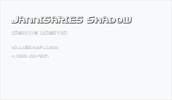Jannisaries Shadow Business Card