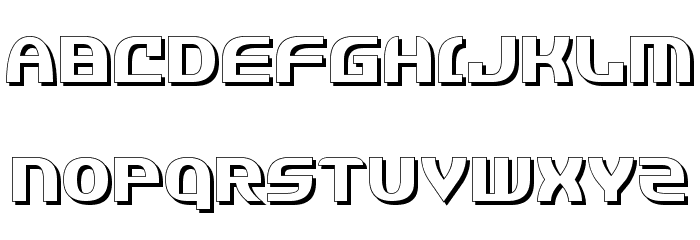 Jannisaries Shadow Font LOWERCASE