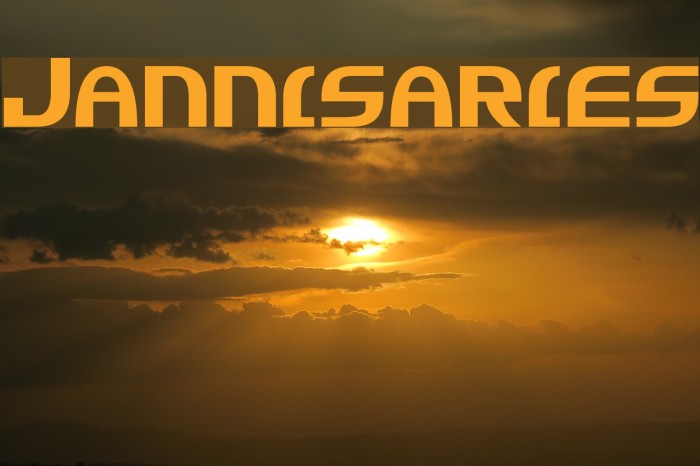 Jannisaries Font examples