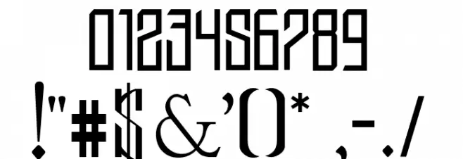 Jantung Font OTHER CHARS