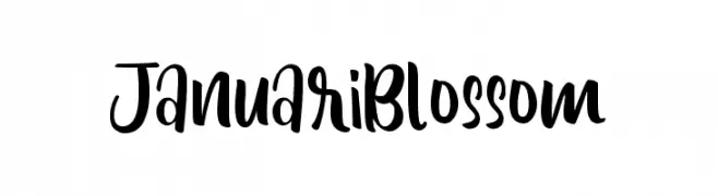 Januari Blossom  font caratteri gratis