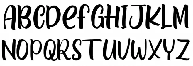 Januari Blossom Font UPPERCASE