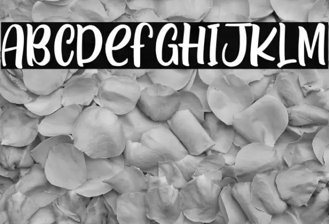 Januari Blossom Font examples