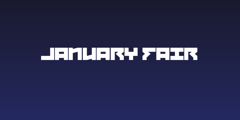January Fair Social Header