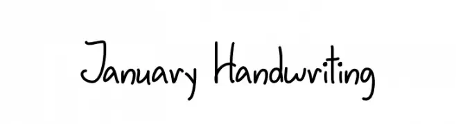 January Handwriting  font caratteri gratis
