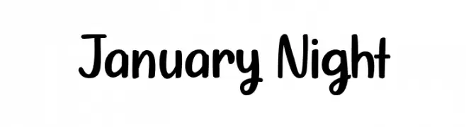 January Night  免费字体下载