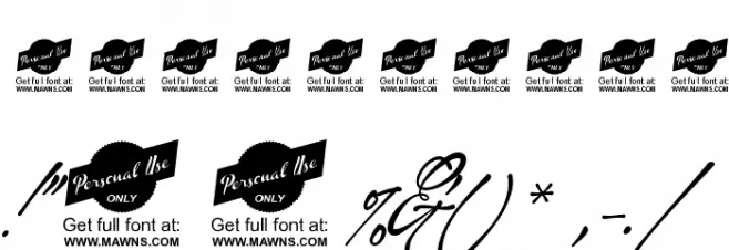 January Script Personal Use Caratteri ALTRI CARATTERI