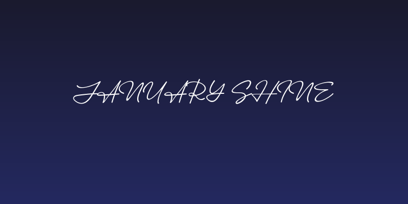 January Shine Social Header