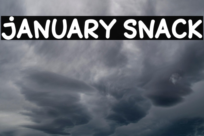 January Snack Example 3