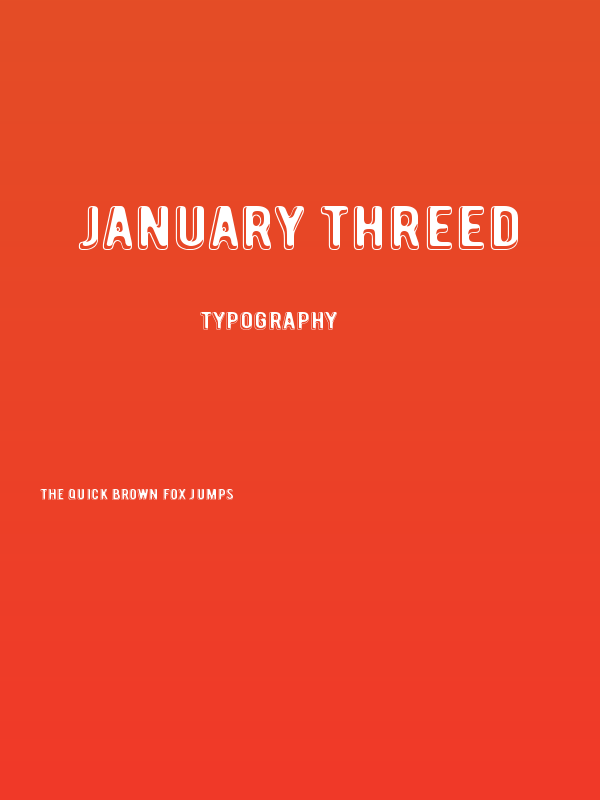 January Threed Poster