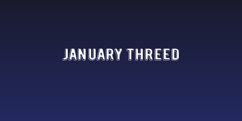 January Threed Social Header