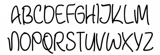 JanuaryHandwriting Schriftart Groß
