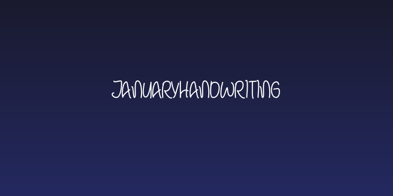 JanuaryHandwriting Social Header