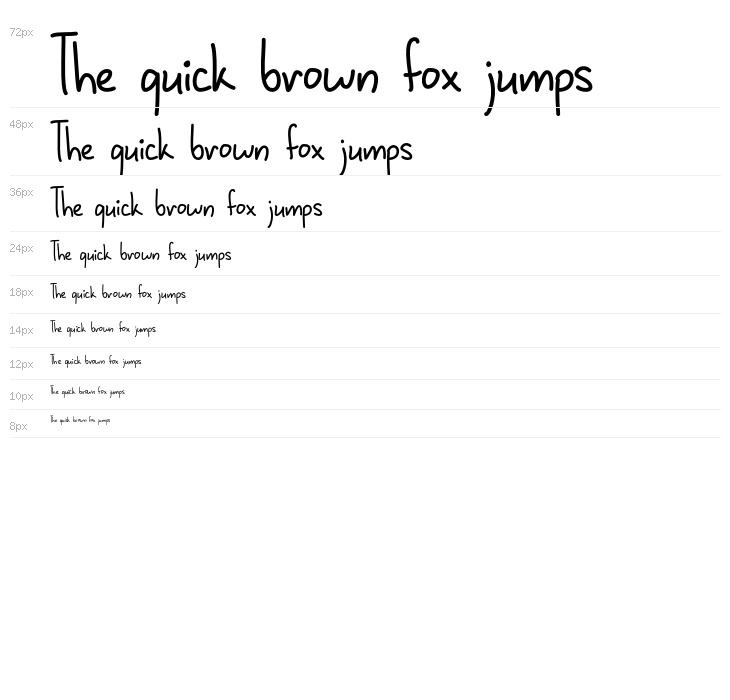 JanuaryHandwriting Waterfall