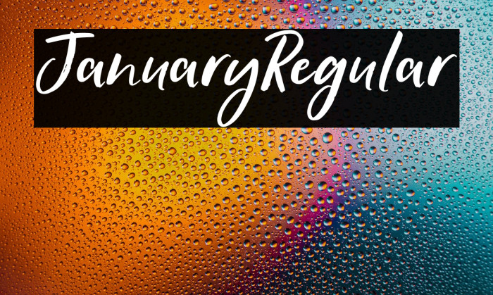 JanuaryRegular Example 1