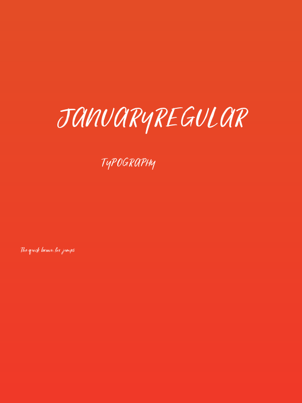 JanuaryRegular Poster