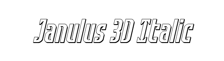 Janulus 3D Italic  Frei Schriftart Herunterladen