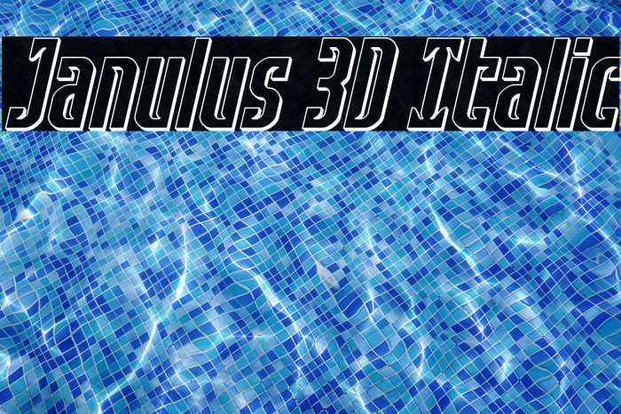 Janulus 3D Italic Example 1