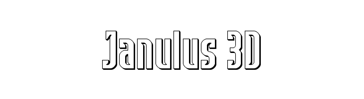 Janulus 3D  Descarca Fonturi Gratis