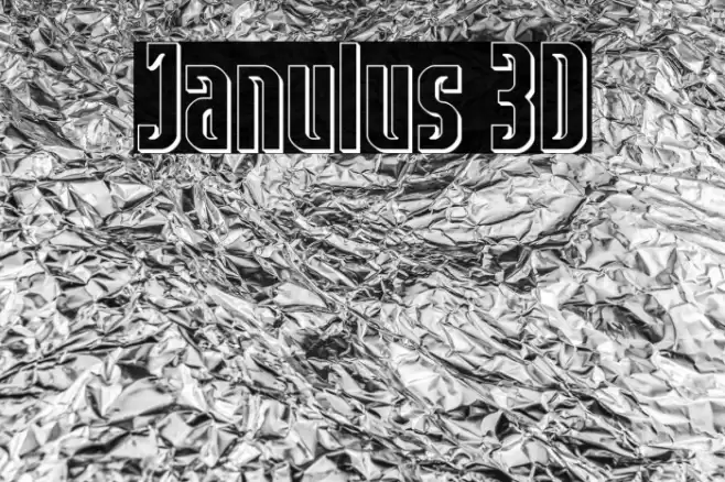 Janulus 3D Font examples