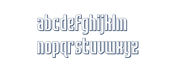 Janulus 3D Lowercase