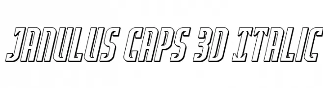 Janulus Caps 3D Italic  Descarca Fonturi Gratis