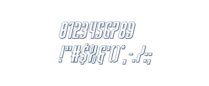 Janulus Caps 3D Italic Other Characters