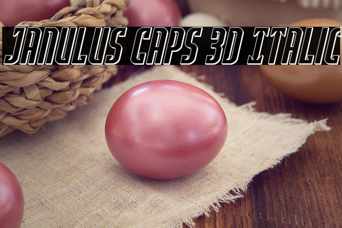 Janulus Caps 3D Italic Example 3