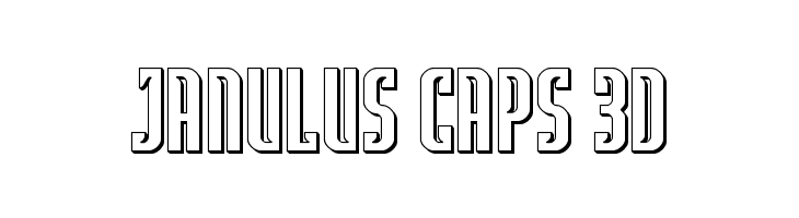 Janulus Caps 3D  Free Fonts Download