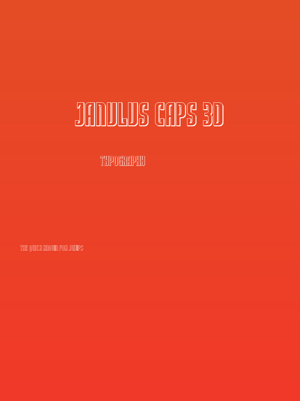 Janulus Caps 3D Poster