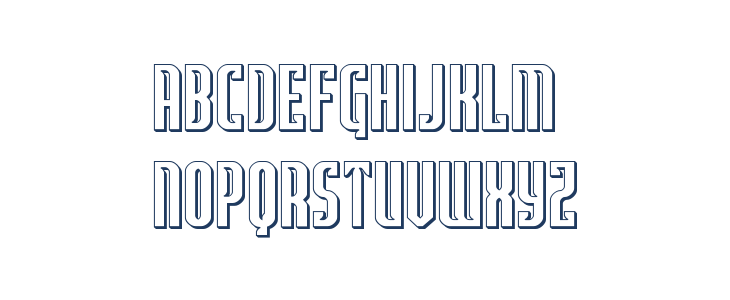 Janulus Caps 3D Lowercase