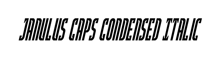Janulus Caps Condensed Italic  les polices de caractères gratuit tlcharger