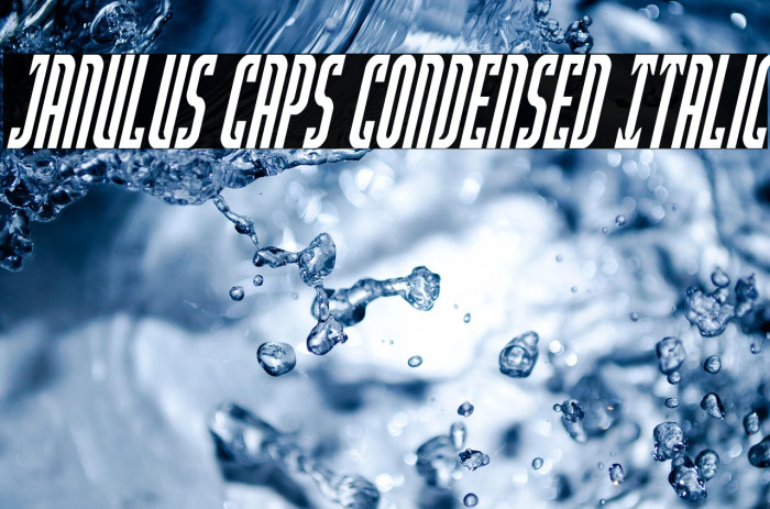Janulus Caps Condensed Italic Example 3
