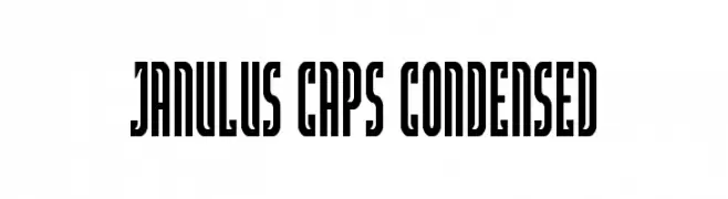 Janulus Caps Condensed  Descarca Fonturi Gratis