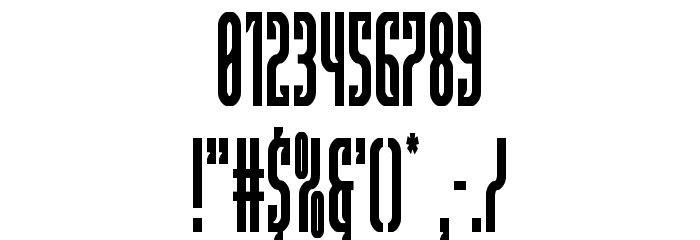 Janulus Caps Condensed Font OTHER CHARS