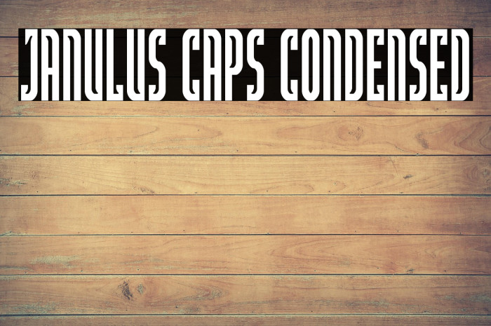 Janulus Caps Condensed Example 2