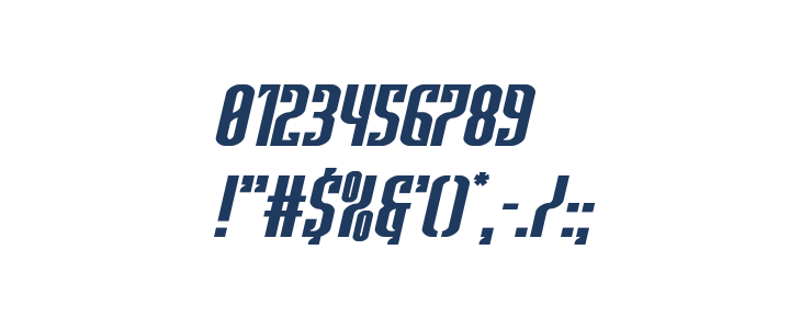 Janulus Caps Expanded Italic Other Characters