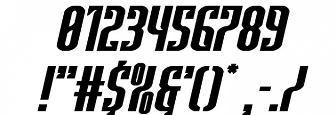 Janulus Caps Expanded Italic Font OTHER CHARS